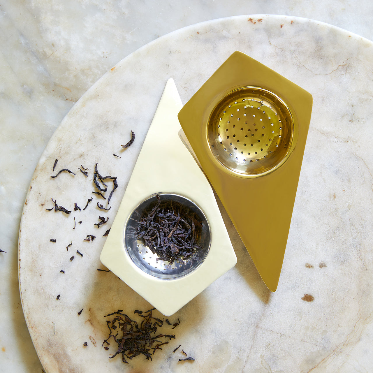 Belgrano Tea Strainer Brass | Sir|Madam | Miss Arthur | Home Goods | Tasmania