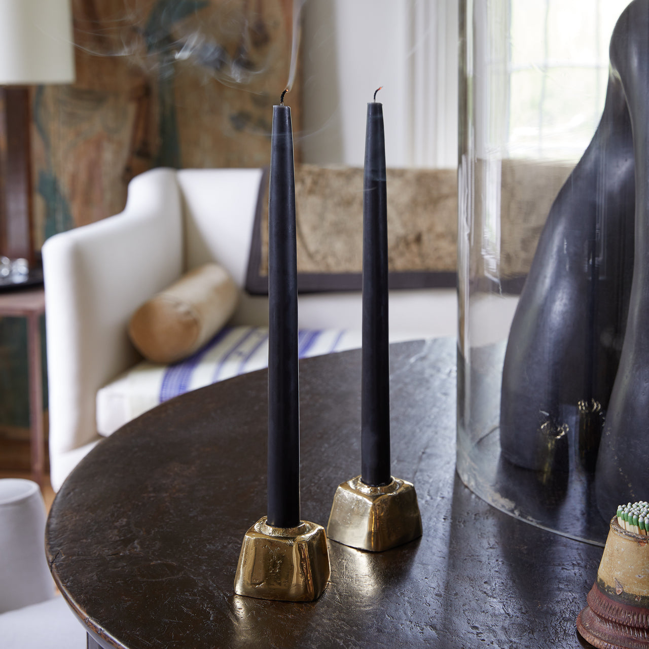 Sir|Madam Rough Cast Taper Candle Block | Sir|Madam | Miss Arthur | Home Goods | Tasmania