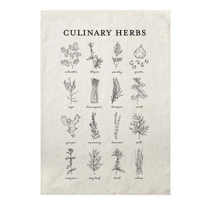 Sir|Madam Culinary Herbs Tea Towel | Sir|Madam | Miss Arthur | Home Goods | Tasmania