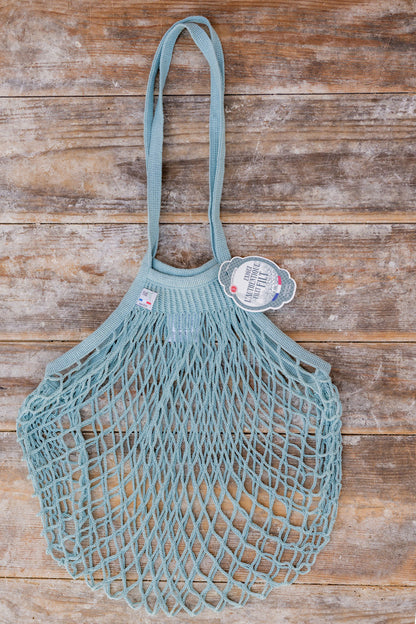 Filt French String Bag Long Handle Aqua Blue | Filt | Miss Arthur | Home Goods | Tasmania