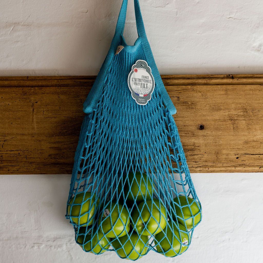 Filt French String Bag Short Handle Jewel Blue – Miss Arthur