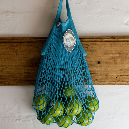 French String Bag Short Handle Jewel Blue | Filt | Miss Arthur | Home Goods | Tasmania