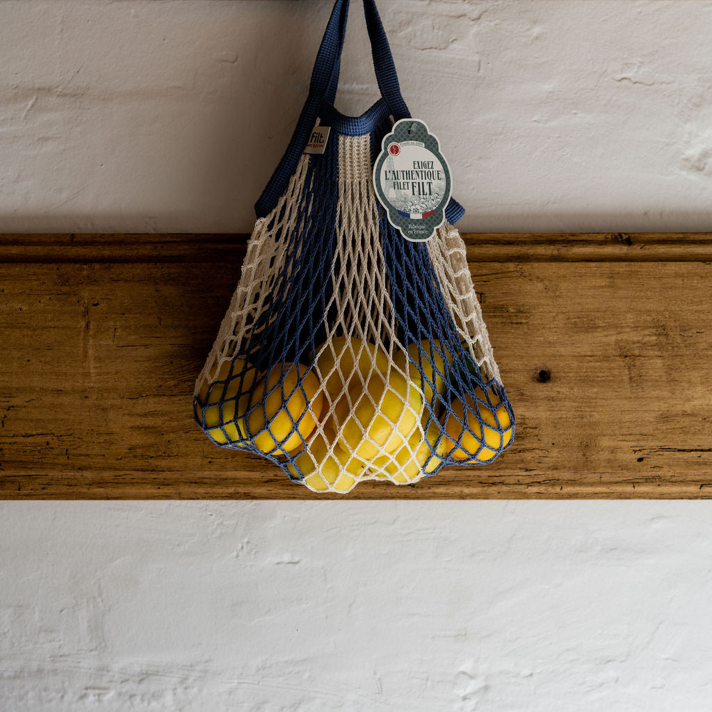 Filt French String Bag Petit Bleu Jean Ecru | Filt | Miss Arthur | Home Goods | Tasmania