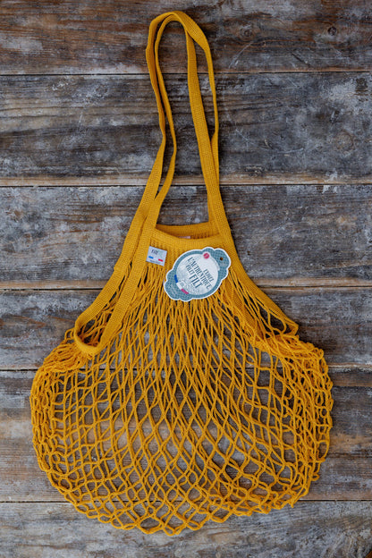 French String Bag Long Handle Jaune Gold | Filt | Miss Arthur | Home Goods | Tasmania