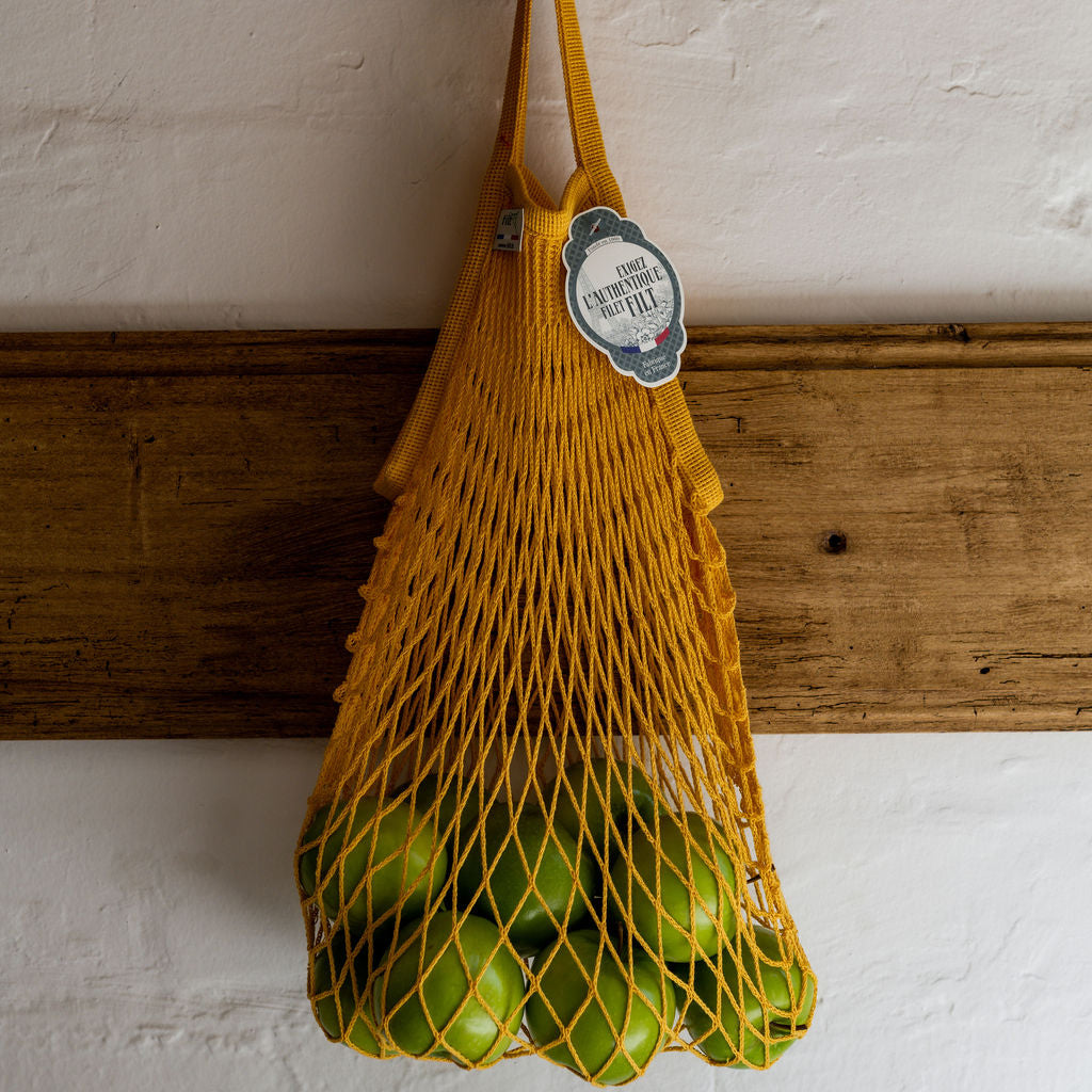 French String Bag Short Handle Jaune Gold | Filt | Miss Arthur | Home Goods | Tasmania