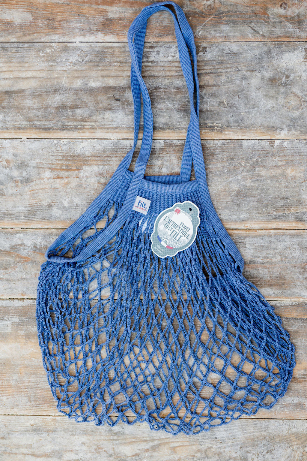 Filt French String Bag Long Handle Bleu Jean | Filt | Miss Arthur | Home Goods | Tasmania