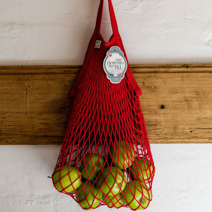 French String Bag Short Handle Rouge | Filt | Miss Arthur | Home Goods | Tasmania