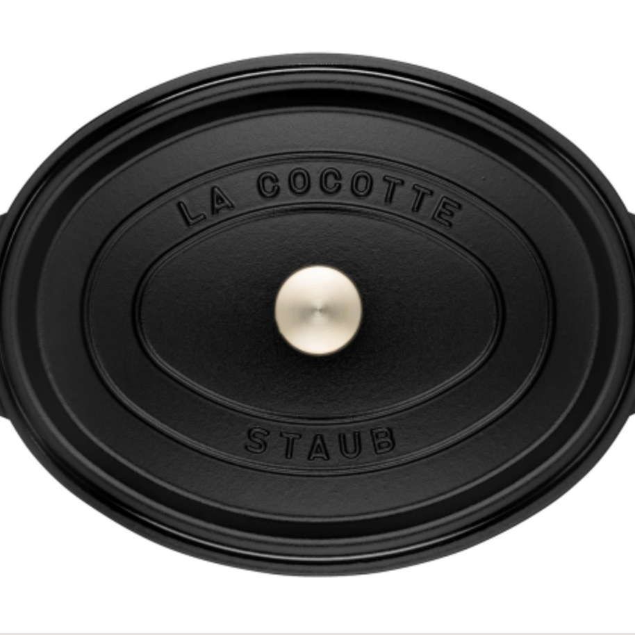 Oval Cocotte Black 31cm | Staub | Miss Arthur | Home Goods | Tasmania