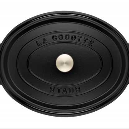 Oval Cocotte Black 31cm | Staub | Miss Arthur | Home Goods | Tasmania
