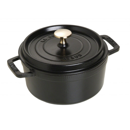 Round Cocotte Black 26cm | Staub | Miss Arthur | Home Goods | Tasmania