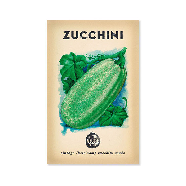 Heirloom Seeds Zucchini 'Black Beauty' | The Little Veggie Patch Co | Miss Arthur | Home Goods | Tasmania