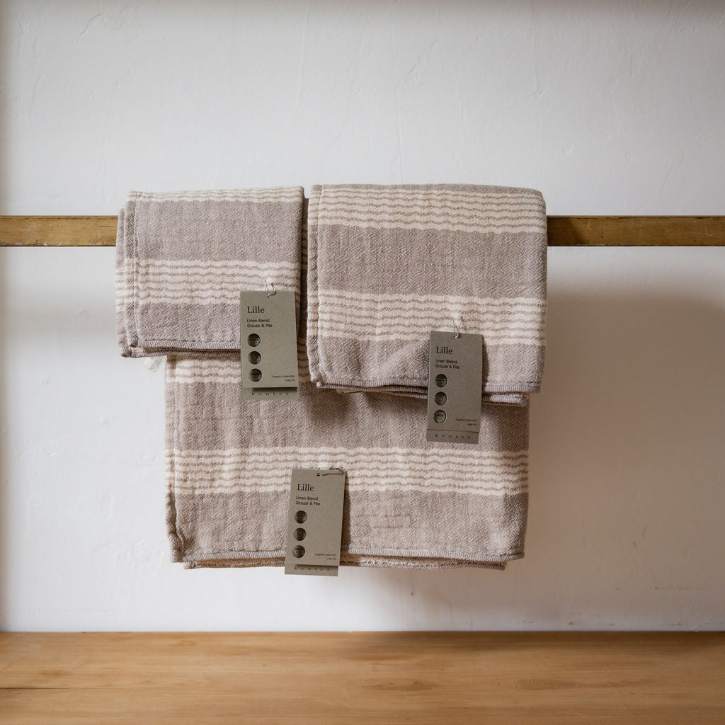 Kontex Lille Bath Towel Beige | Kontex | Miss Arthur | Home Goods | Tasmania