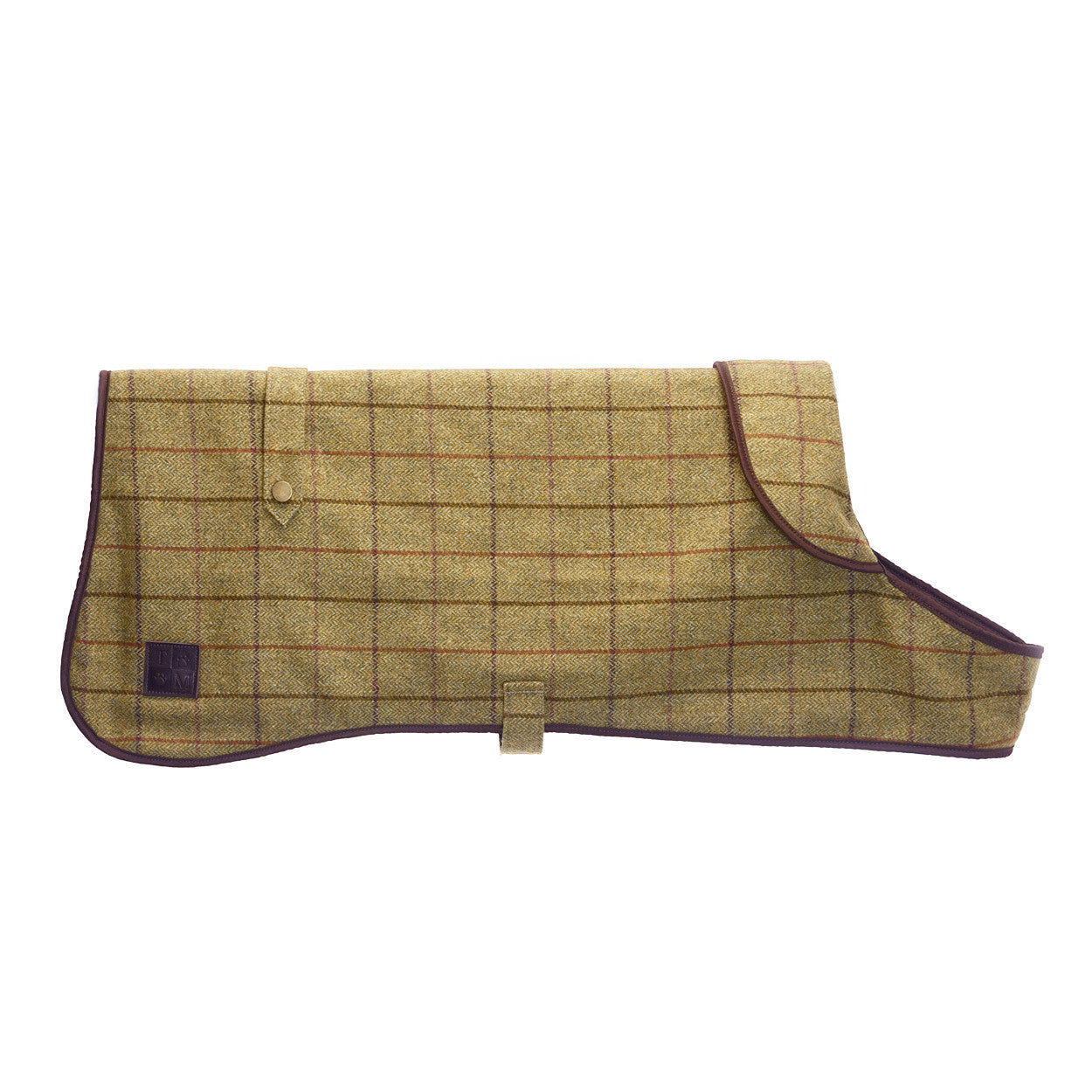Tweed Dog Coat Khaki Medium | Tweedmill Textiles | Miss Arthur | Home Goods | Tasmania