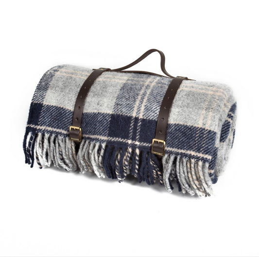 Tweedmill Textiles Polo Wool Rug Navy Bannockbane | Tweedmill Textiles | Miss Arthur | Home Goods | Tasmania