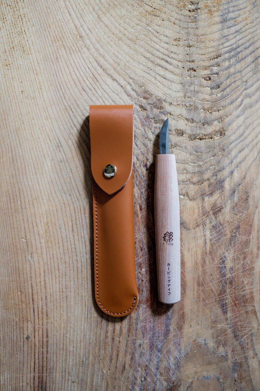 Whittling Knife with Leather Case | Michi Hamono | Miss Arthur | Home Goods | Tasmania