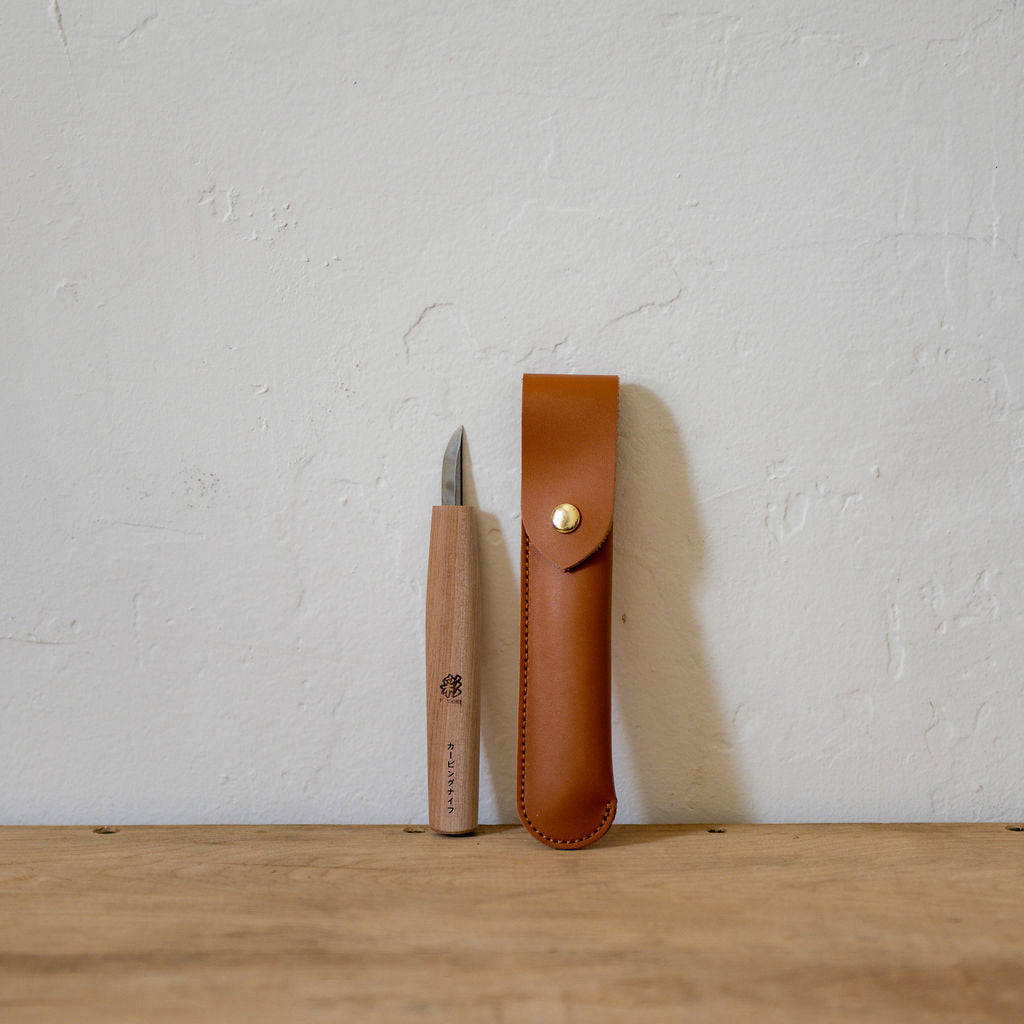 Whittling Knife with Leather Case | Michi Hamono | Miss Arthur | Home Goods | Tasmania